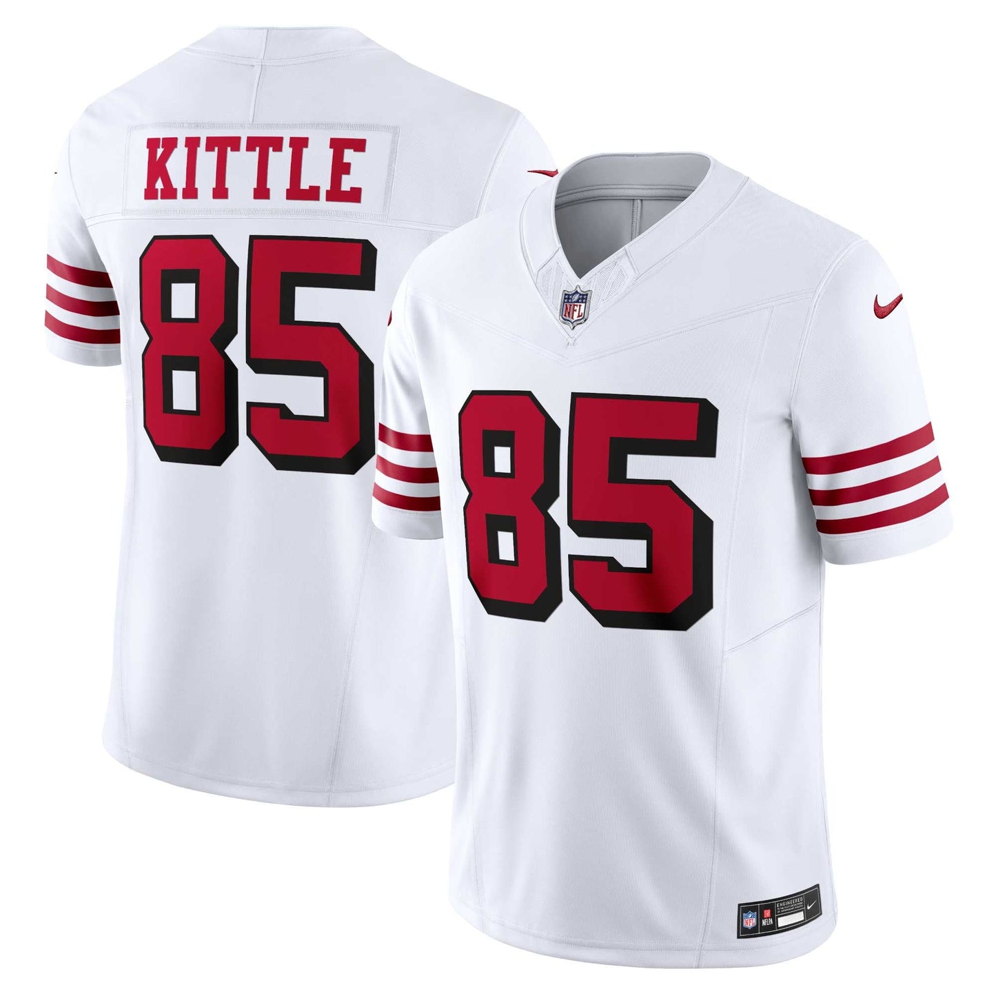 Men's Nike George Kittle White San Francisco 49ers Alternate Vapor F.U.S.E. Limited Jersey