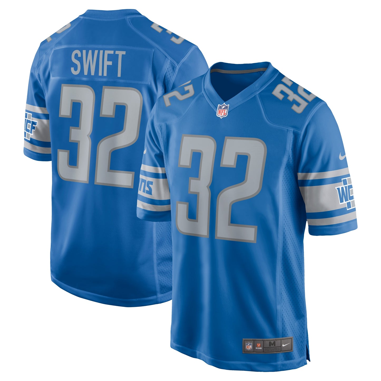 D'Andre Swift Detroit Lions Nike Team Game Jersey - Blue