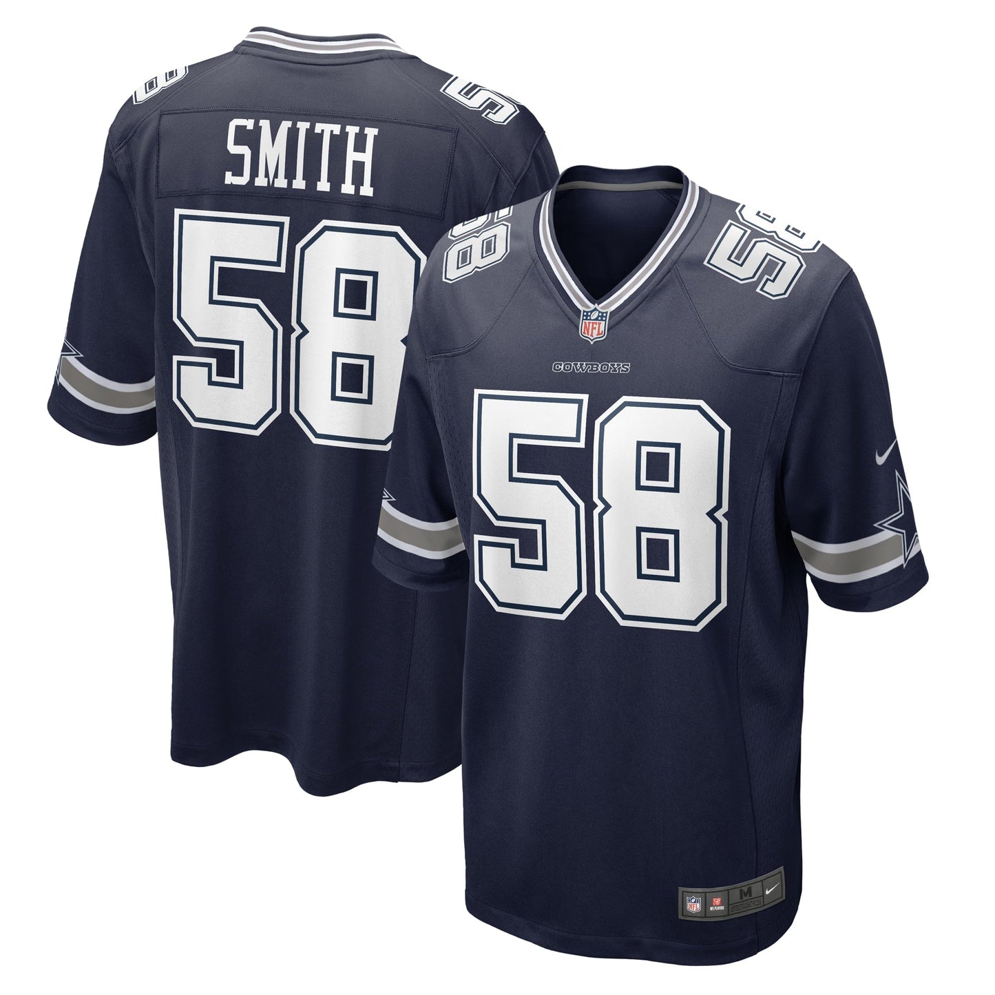 Men's Nike Mazi Smith Navy Dallas Cowboys 2023 NFL Draft First Round Pick Game Jersey