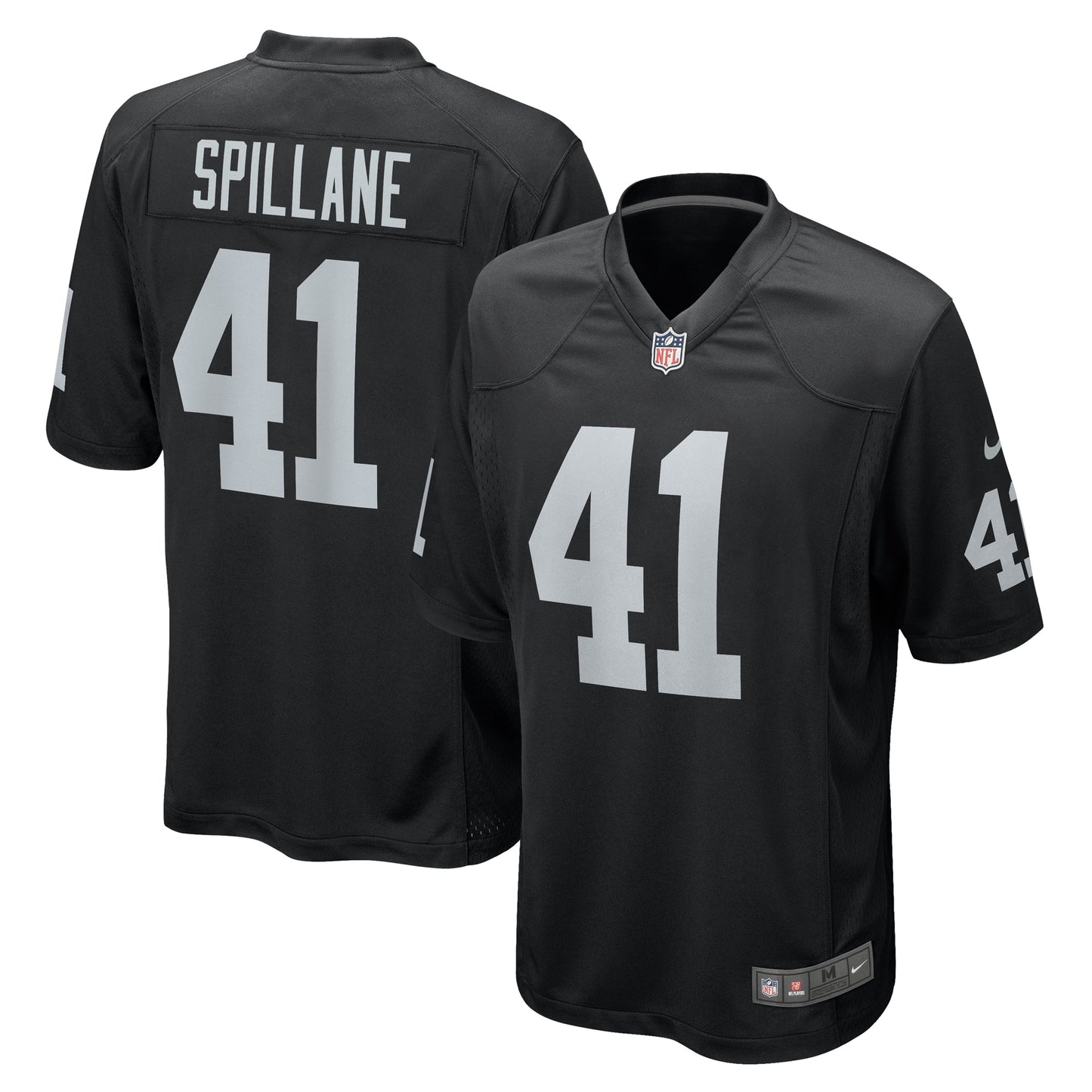 Robert Spillane Las Vegas Raiders Nike Game Player Jersey - Black