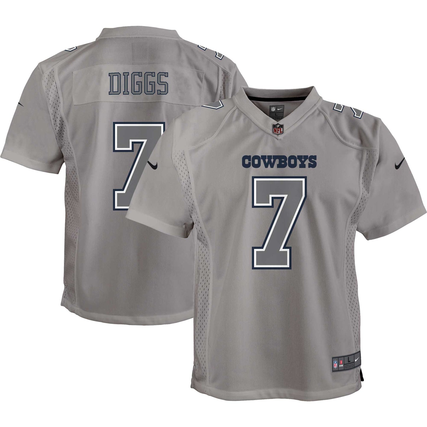 Trevon Diggs Dallas Cowboys Nike Youth Atmosphere Game Jersey - Gray