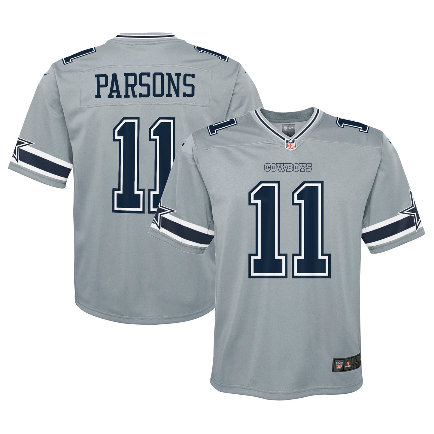 Micah Parsons Dallas Cowboys Nike Youth Inverted Game Jersey - Gray
